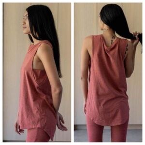 LUNYA Restore Muscle Tee Dawn Red Sz S